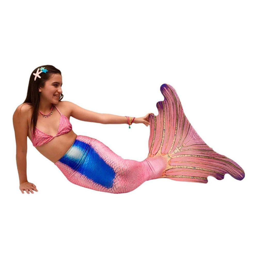 Cauda de Sereia Completa Especial p/ Nadar + Nadadeira Julia