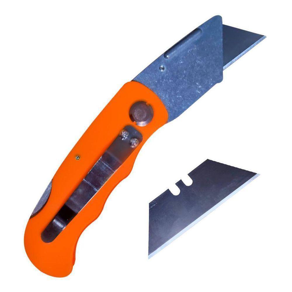 Estilete Profissional Trapezoidal Dobrável Com 5 Lâminas
