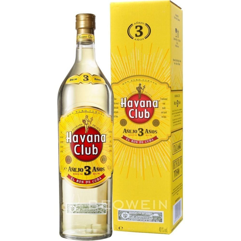 Rum Cubano Envelhecido 3 Anos Havana Club Garrafa 750ml