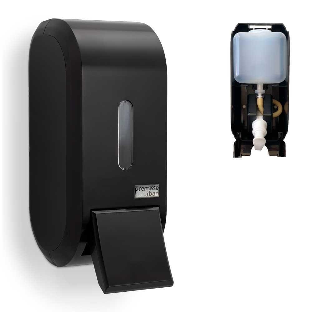 Dispenser Saboneteira Premisse Urban Compact - Preto