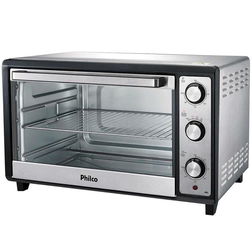 Forno Elétrico de Bancada Philco 1600W PFE60I Inox 60L 110v