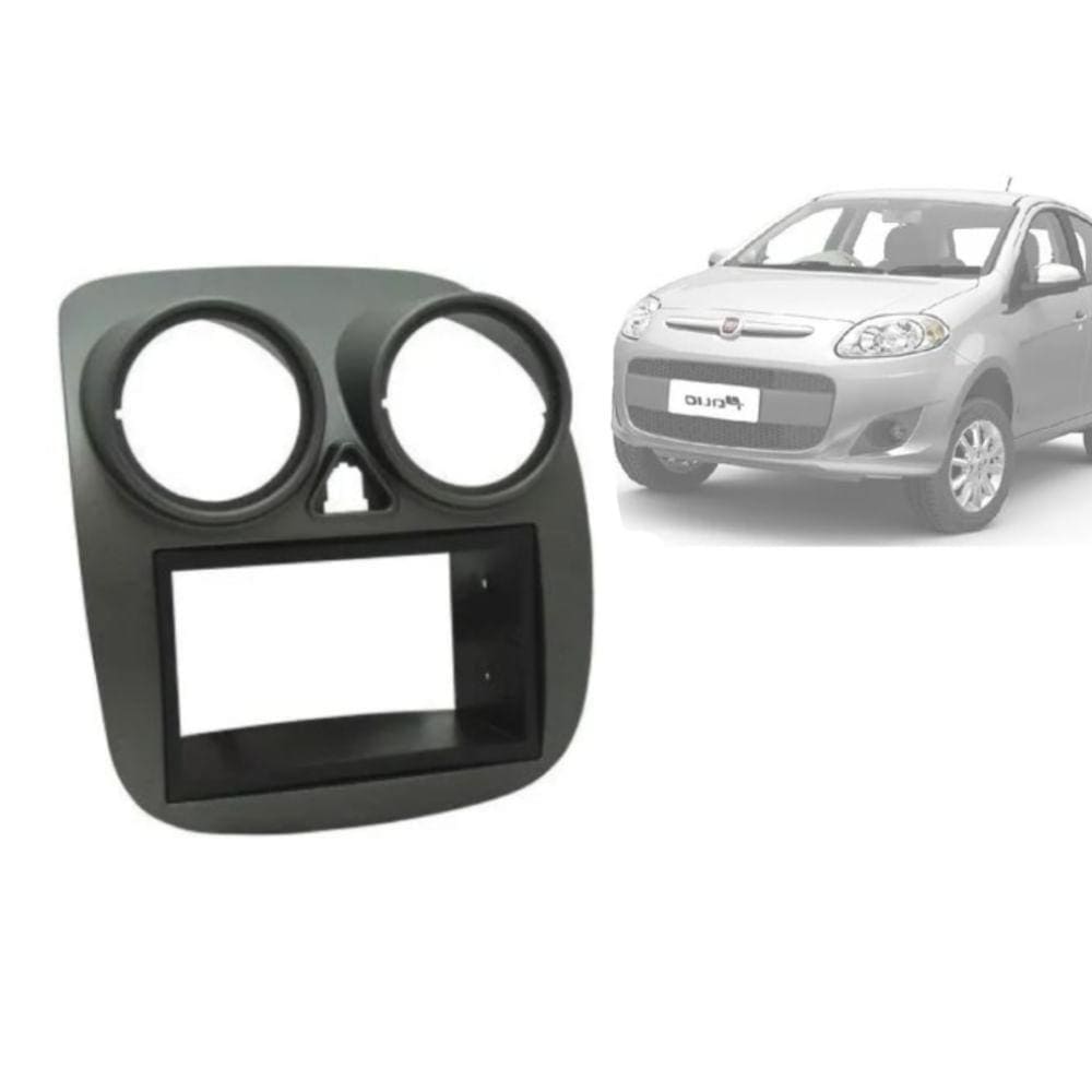 Moldura Fiamon 2 Din 2925 Fiat Palio Cor Grafite