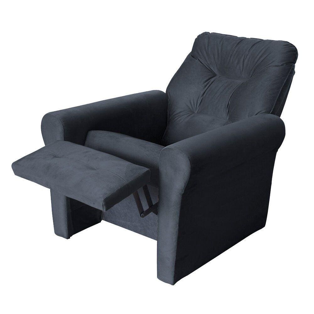 Poltrona Reclinável Clio em Veludo com 3 Posições Matrix