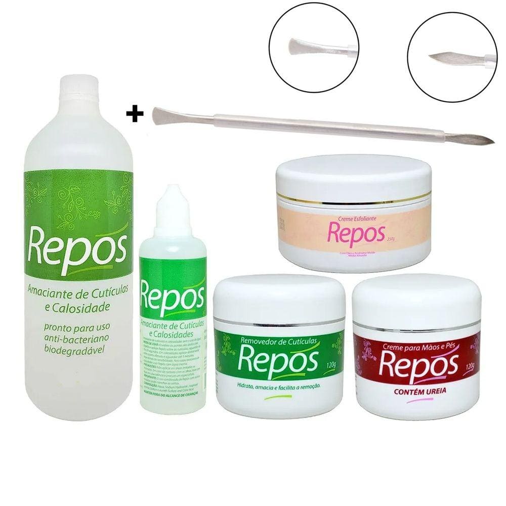 Repos Amaciante 900/120 + Removedor + Ureia120 + Esfoliante
