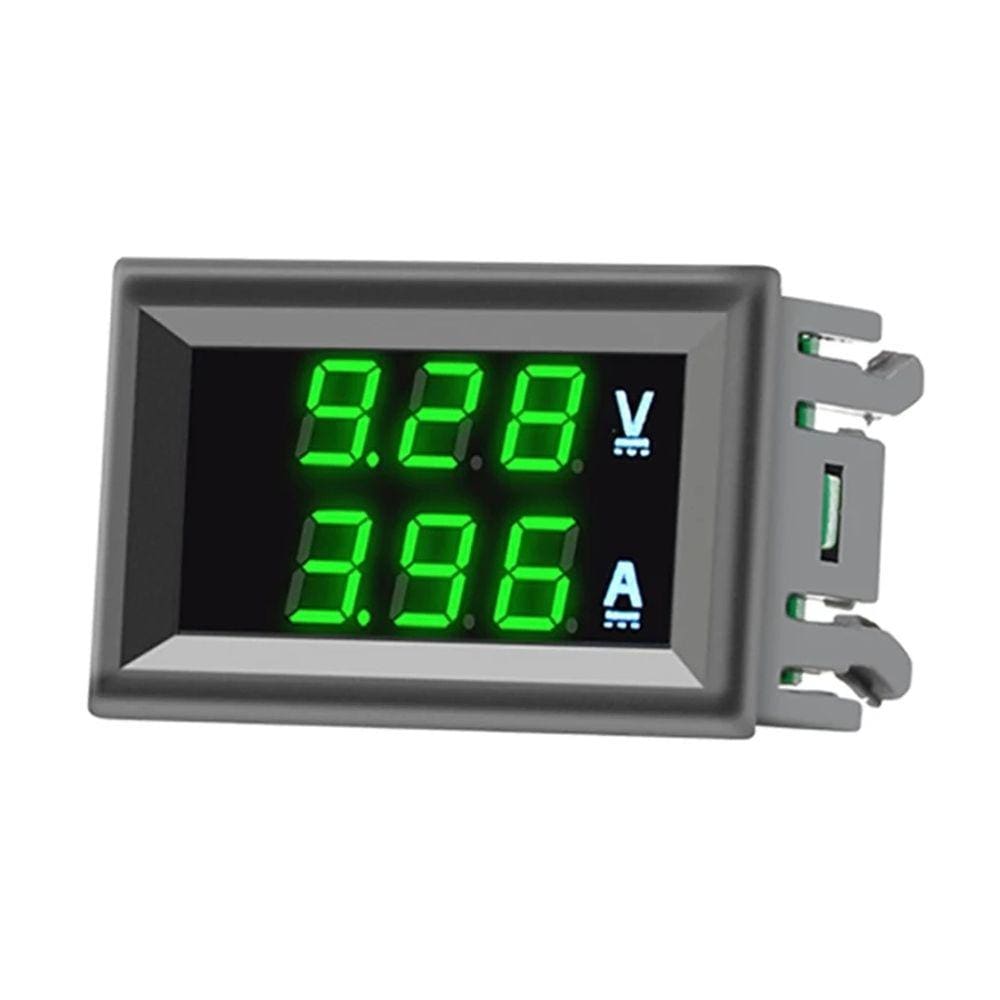 Voltímetro CC DC Amperímetro Digital 10A 12V / 24V