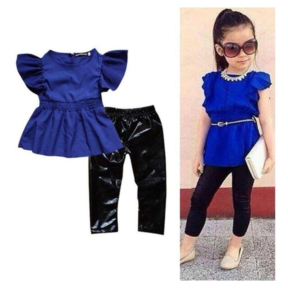 Conjunto Juvenil Menina 9/12 Anos Longo Com Cropped Canelado