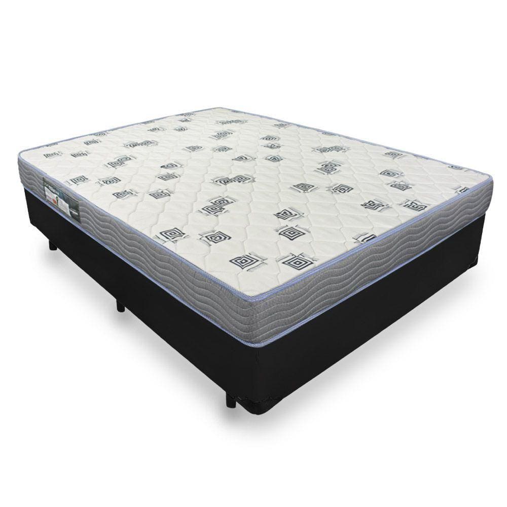 Cama Box Casal + Colchão De Espuma D33 - Ortobom - Light 138x188x52cm