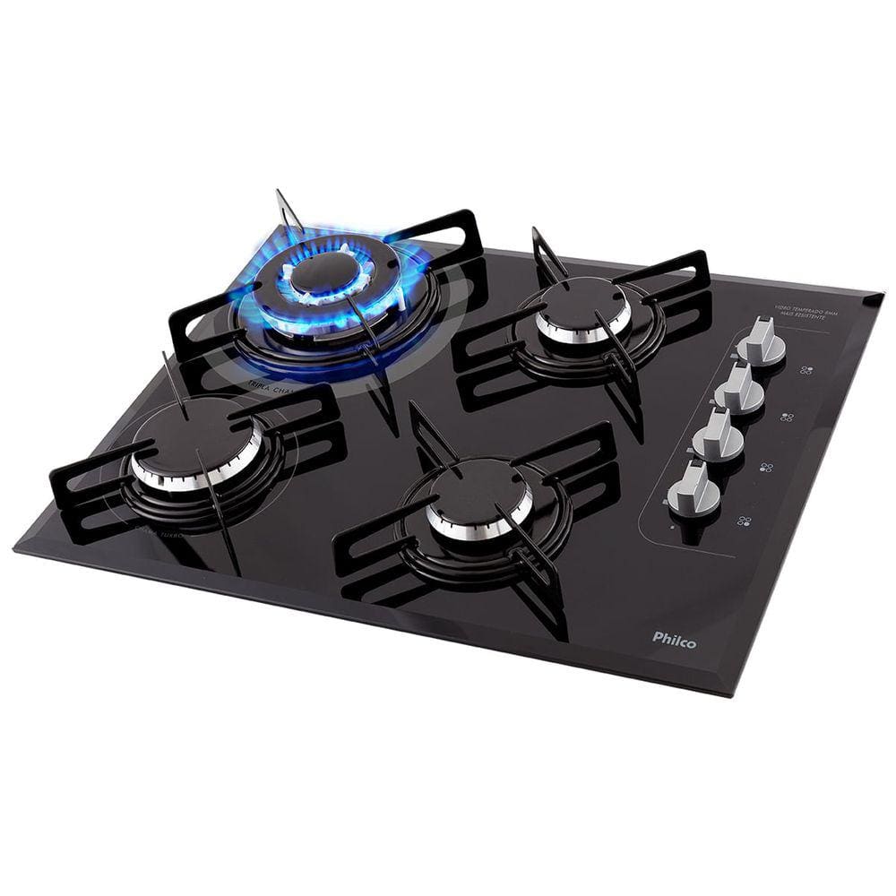 Cooktop Philco PCT04TC Superautomático Acabamento Bisotê