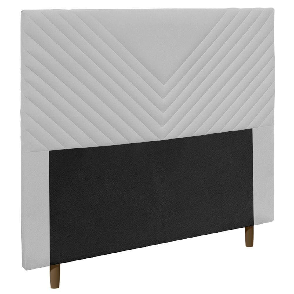Cabeceira Cama Box Casal King Size Viena 195cm Branco