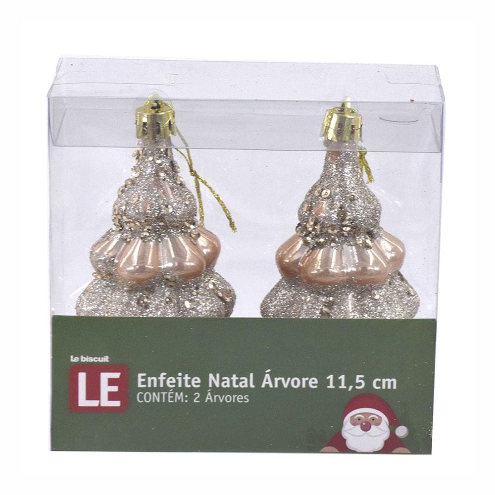 Enfeite Natal Le Árvore 11,5cm com 2 Unidades