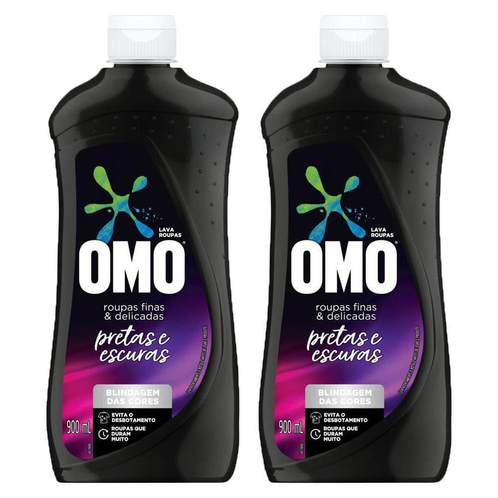 Lava roupa liquido pretas e escuras omo 900ml | Extra