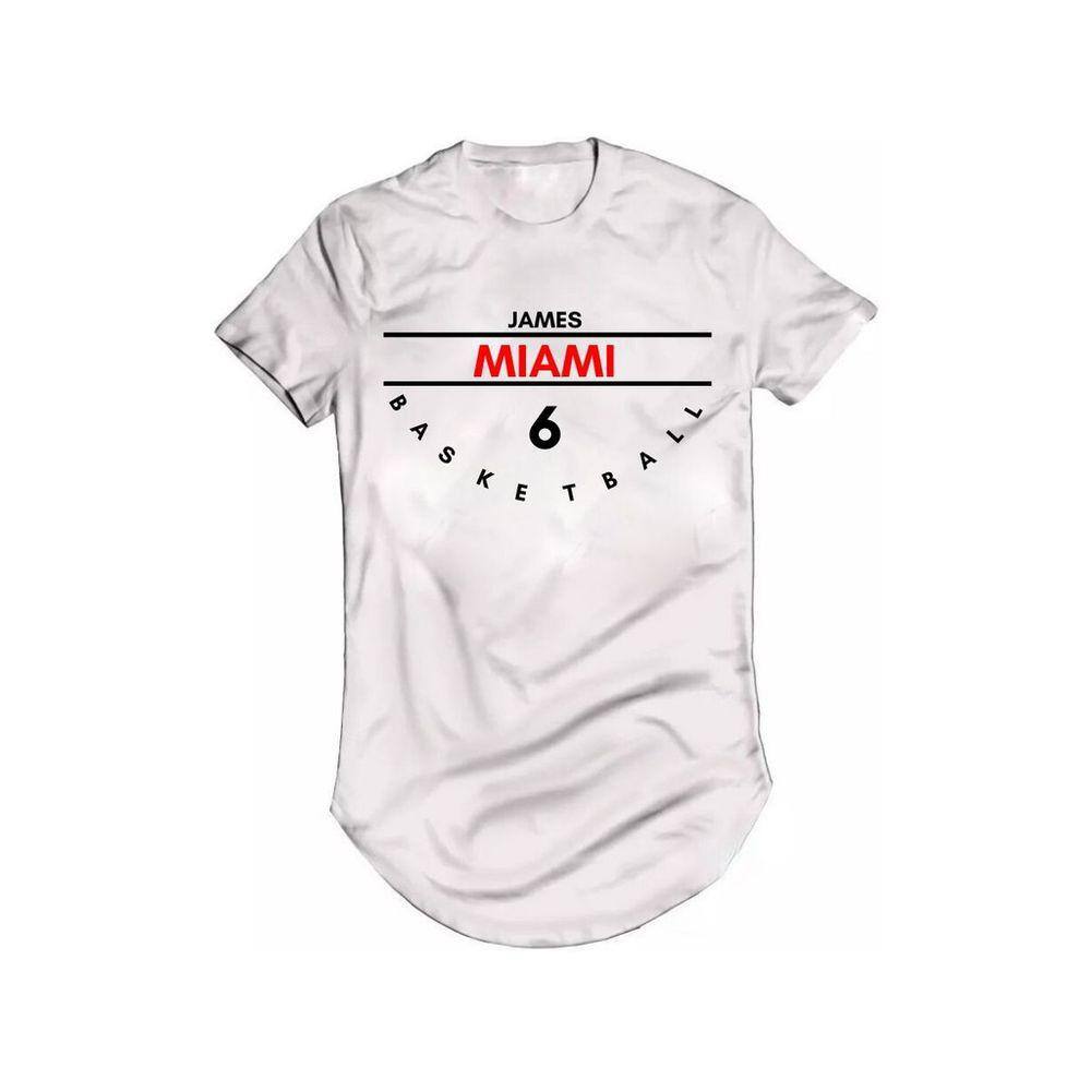 Camiseta Longline King James Miami Heattt Basquete