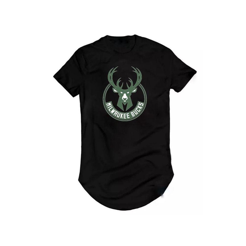 Camiseta Longline Milwaukee Giannis Antetokounmpo Basquete