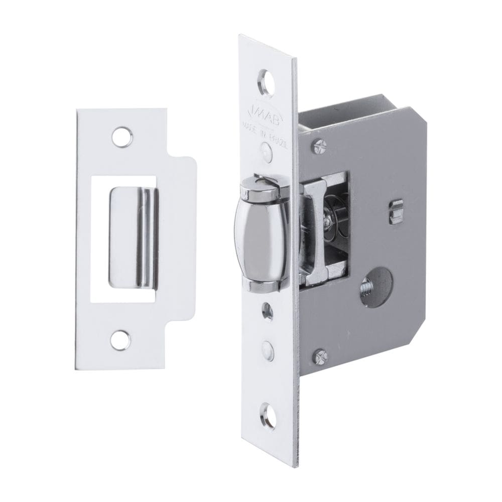 Fechadura Externa Auxiliar 1550 IMAB Com Rolete Cromada