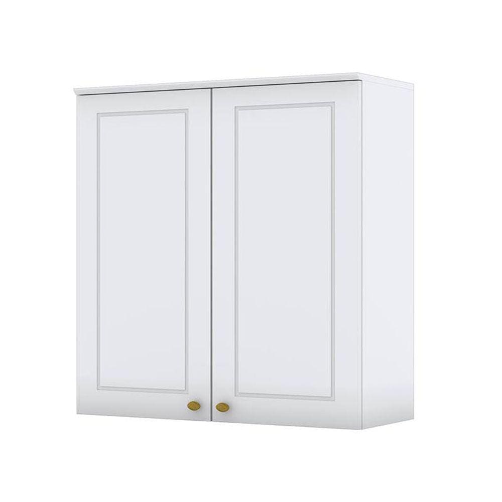 Armário Aéreo 2 Portas 80 cm Americana Branco HP - Henn