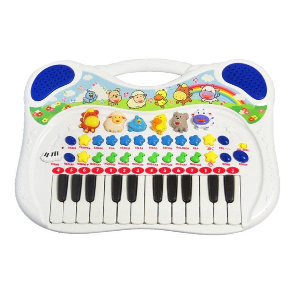 Piano Teclado Musical Fazendinha Animal Infantil Bebê