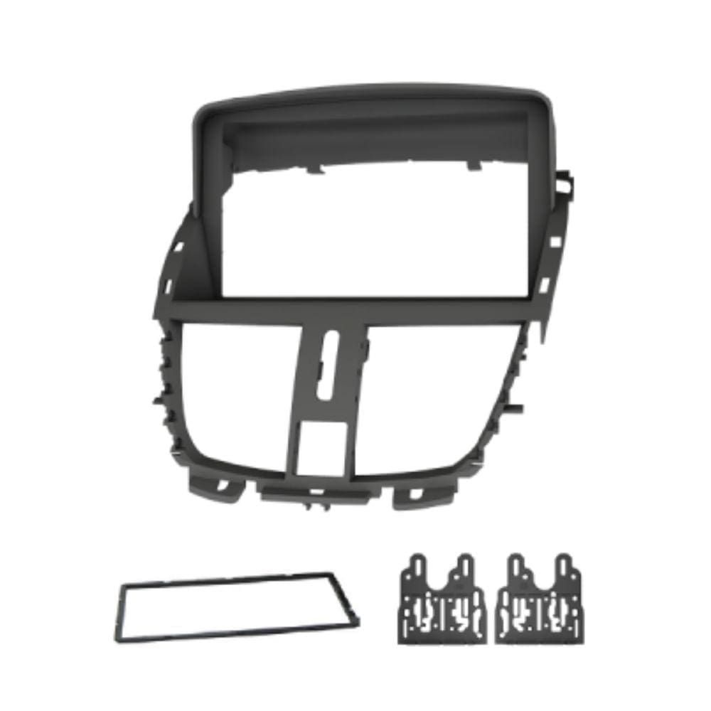Moldura Fiamon 2 Din Peugeot 207 2008 até 2014 Preto Fosco