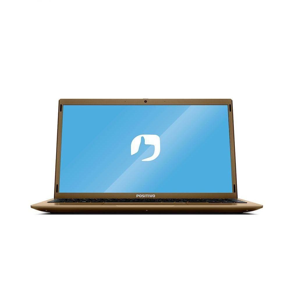 Notebook Positivo Motion C41tei Intel Celeron Dual-core Linux 14” Dourado