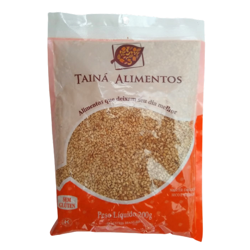 Gergelim Torrado Tainá Alimentos 200g
