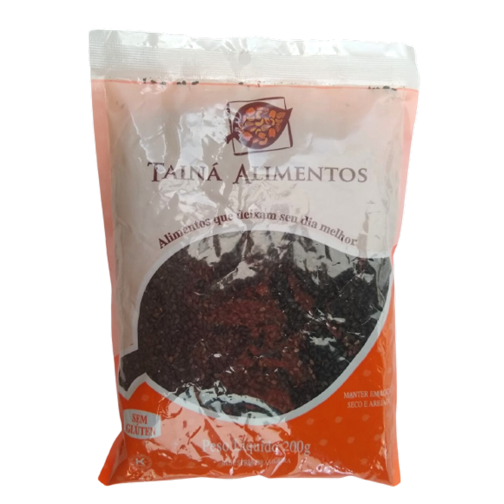 Gergelim Preto Tainá Alimentos 200g