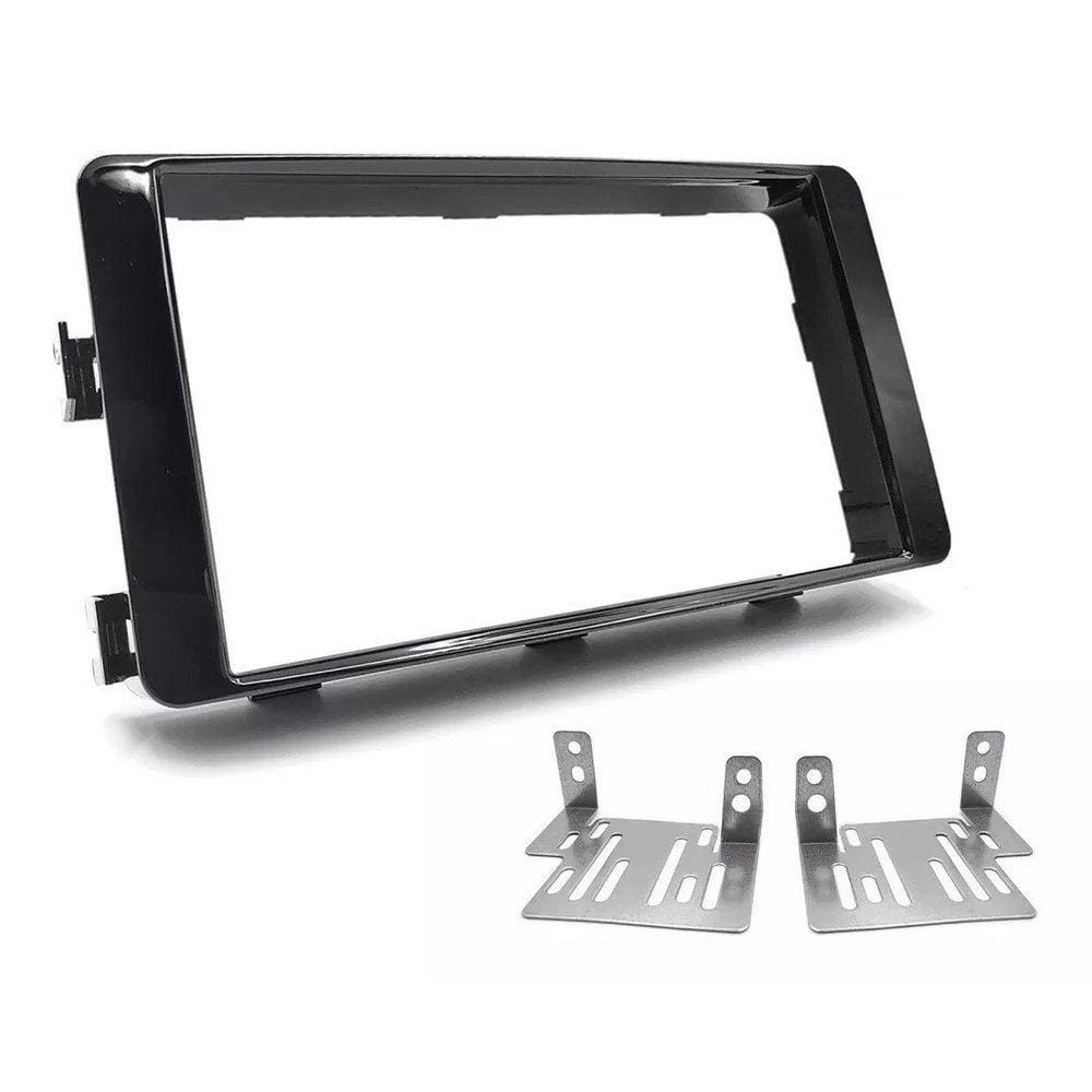 Moldura 2 Din Mitsubishi Triton 2017, 2018 - Black Piano - 3182