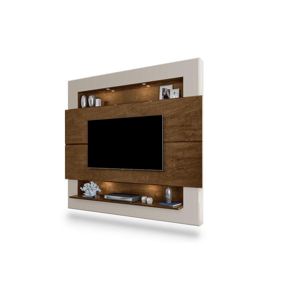 Painel Suspenso Riviera 217CM com led para TV até 75 Polegadas Luapa Móveis