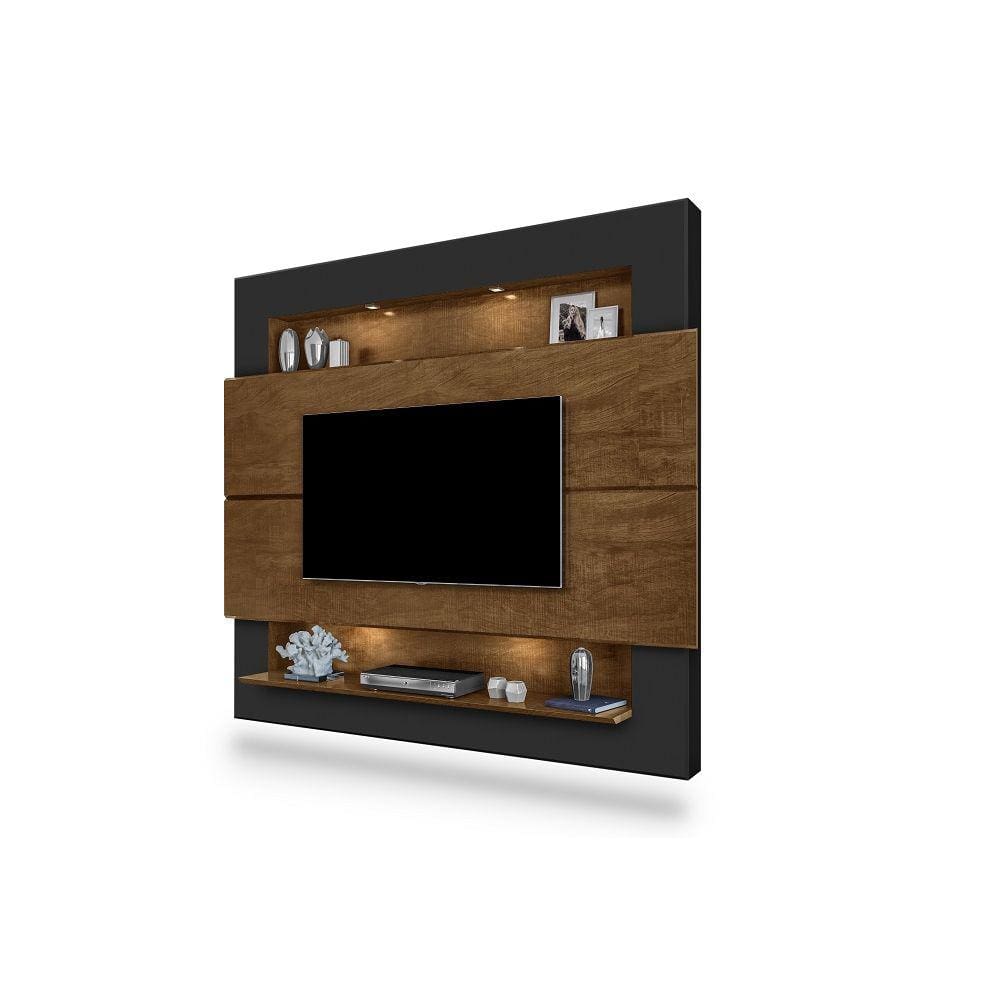 Painel Suspenso Riviera 217CM com led para TV até 75 Polegadas Luapa Móveis