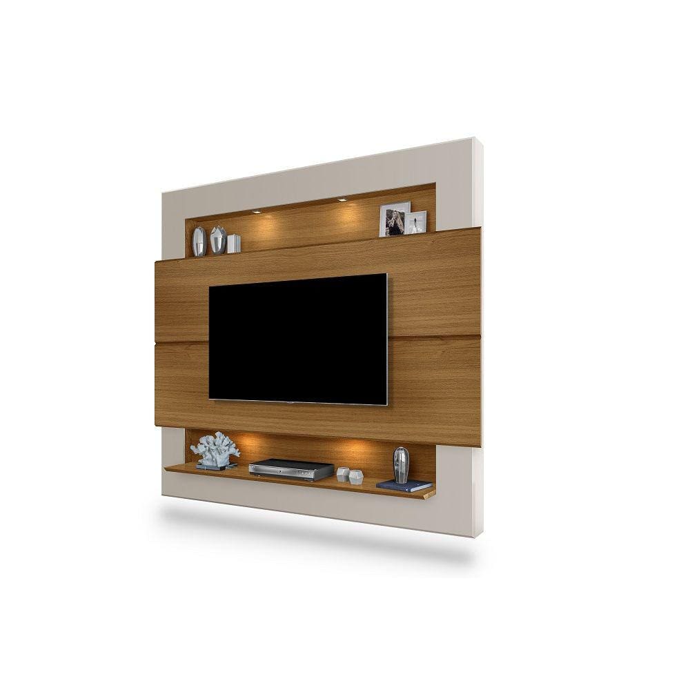 Painel Suspenso Riviera 217CM com led para TV até 75 Polegadas Luapa Móveis