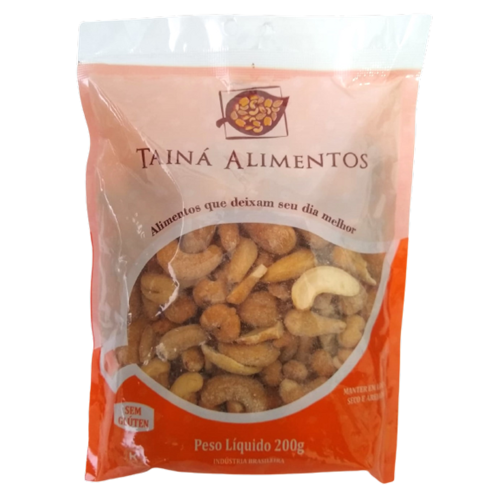 Castanha de Caju W1 Torrada com Sal Tainá Alimentos 200g