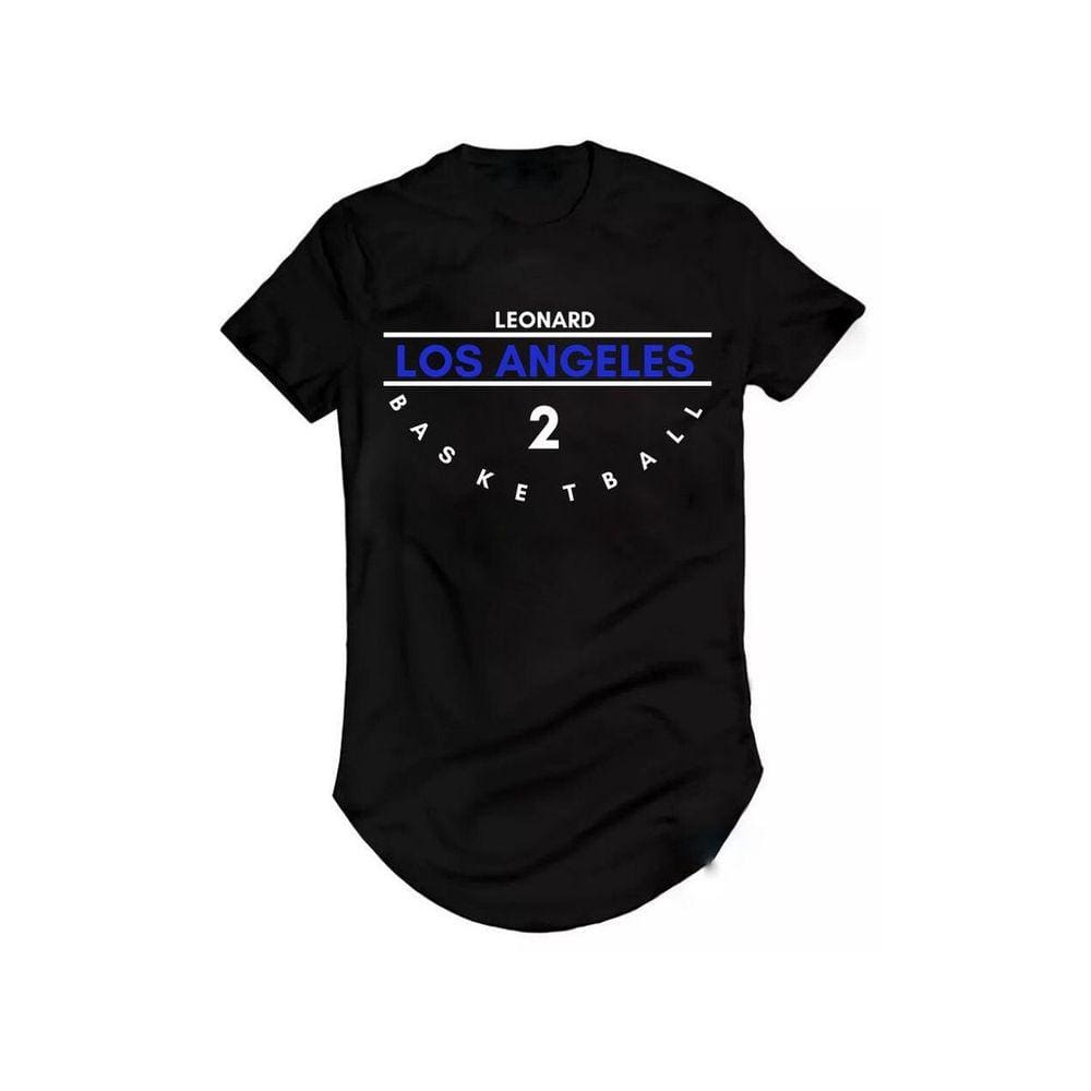 Camiseta Longline Basquete Kawhi Leonard Los Angeles Clipper