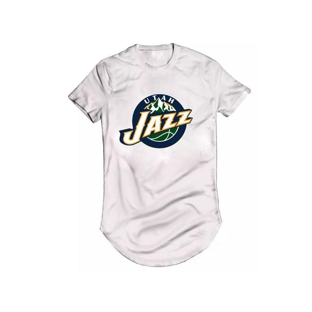 Camiseta Longline Utah Jazz Donavan Mitchell Gobert Basquete