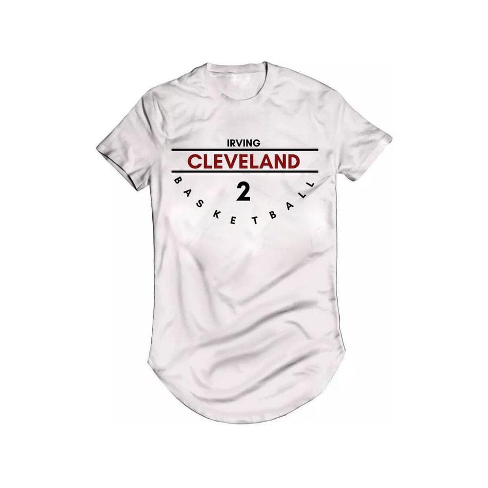 Camiseta Longline Basquete Kyrie Irving Cleveland Cavalier