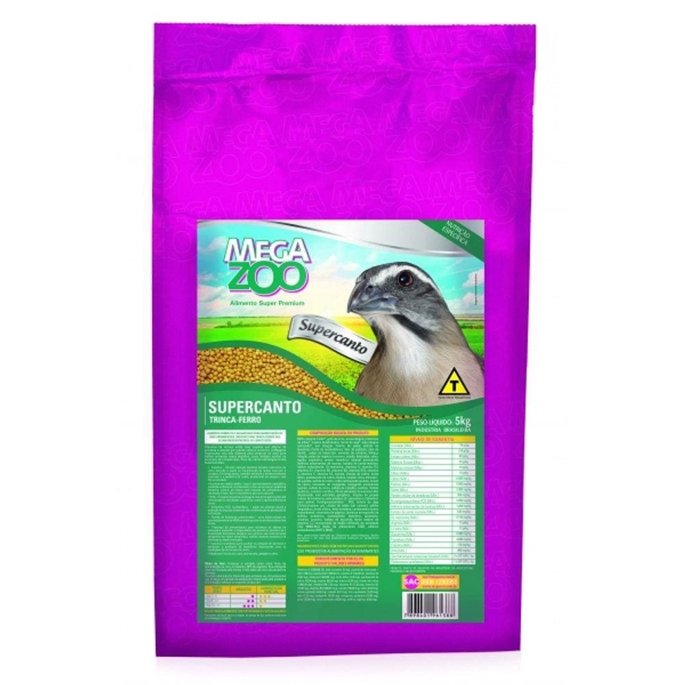 Megazoo - Trinca-Ferro SUPERCANTO 5kg