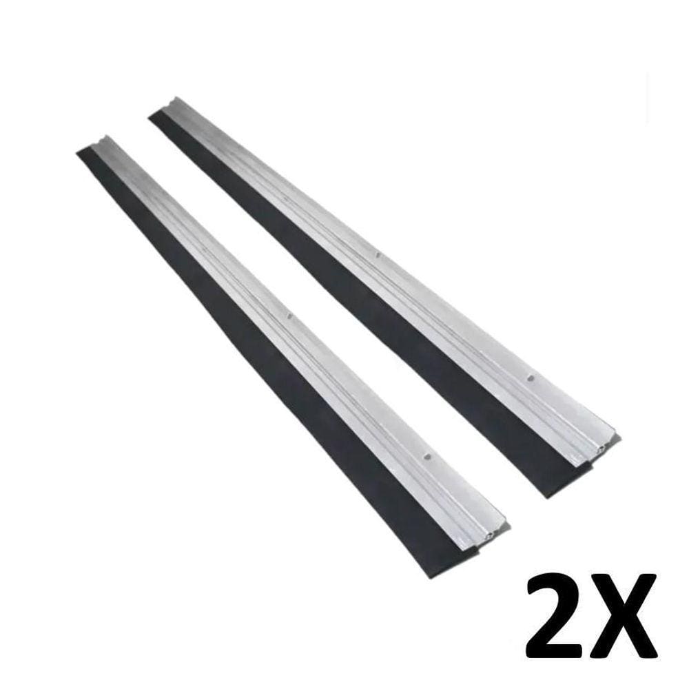 Kit 2 Rodo Vedador De Porta Em Aluminio 80Cm