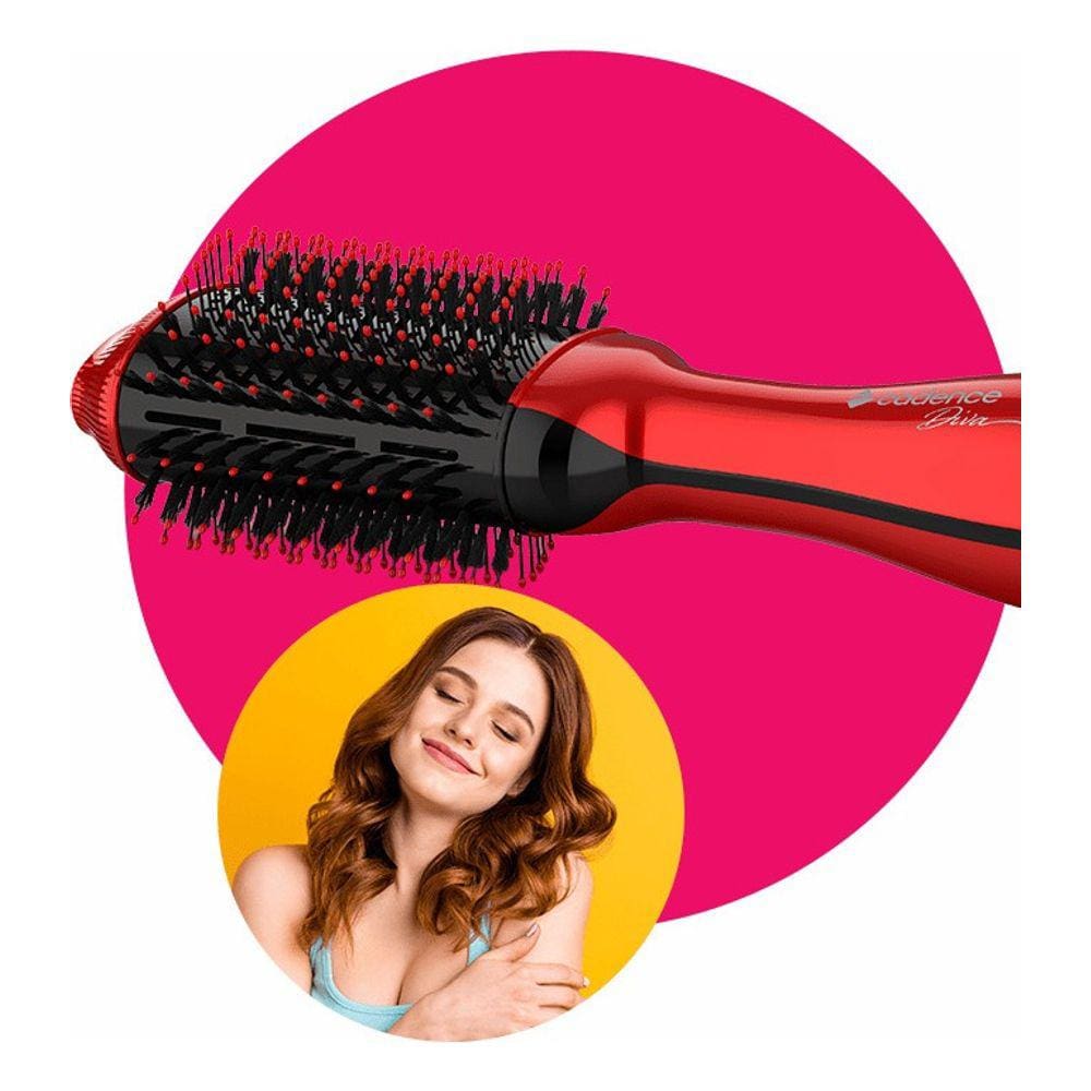 Escova 1200w Modeladora Seca Escova Alisa 3 Temperatura 220v