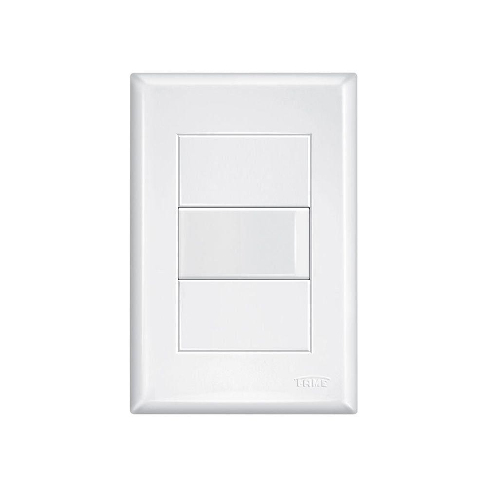 Interruptor Simples Fame Evidence com Placa 4x2 Branco