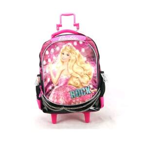 Mochila Barbie Princesa Pop Star Rodinhas Tam G Sestini