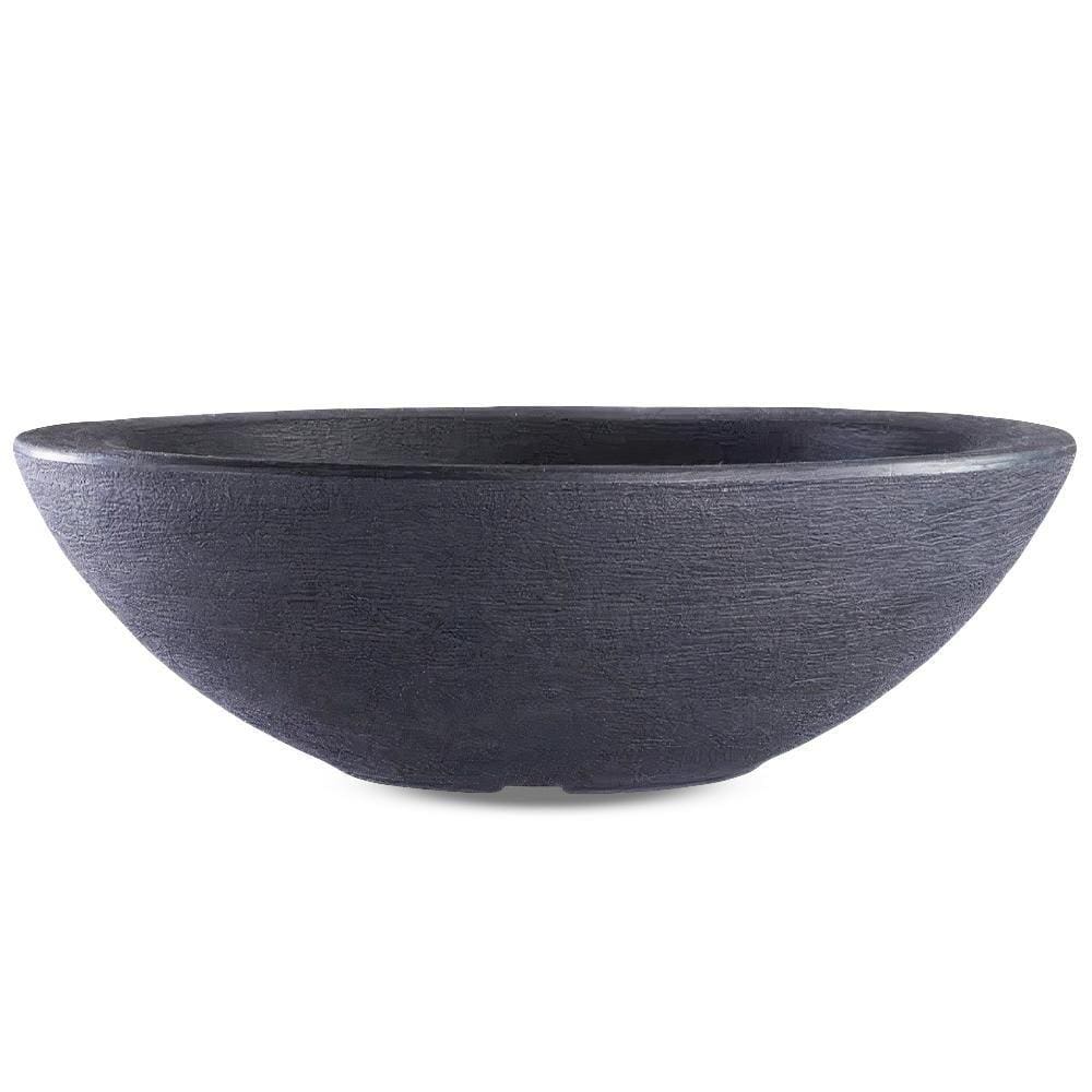 Vaso Bacia Verona Preto 16cm Polietileno Afort