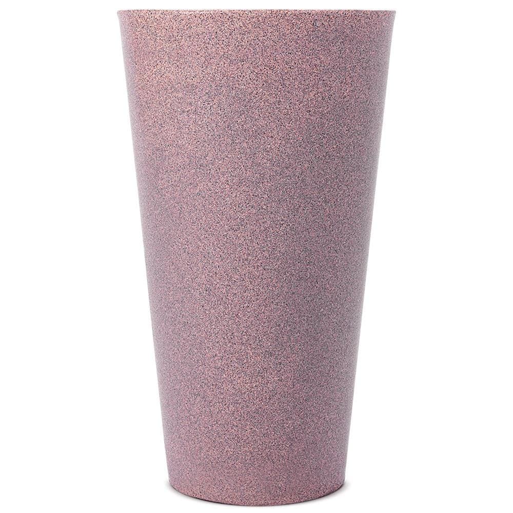 Vaso Cônico Aldora Plástico Pedra 56cm Polietileno Afort
