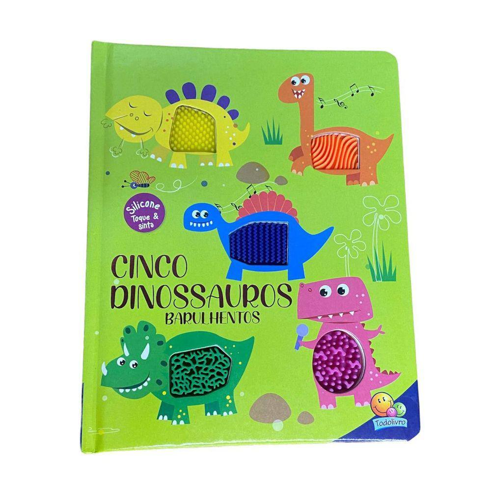 Livro Esconde-esconde animado! Cinco dinossauros Todo Livro