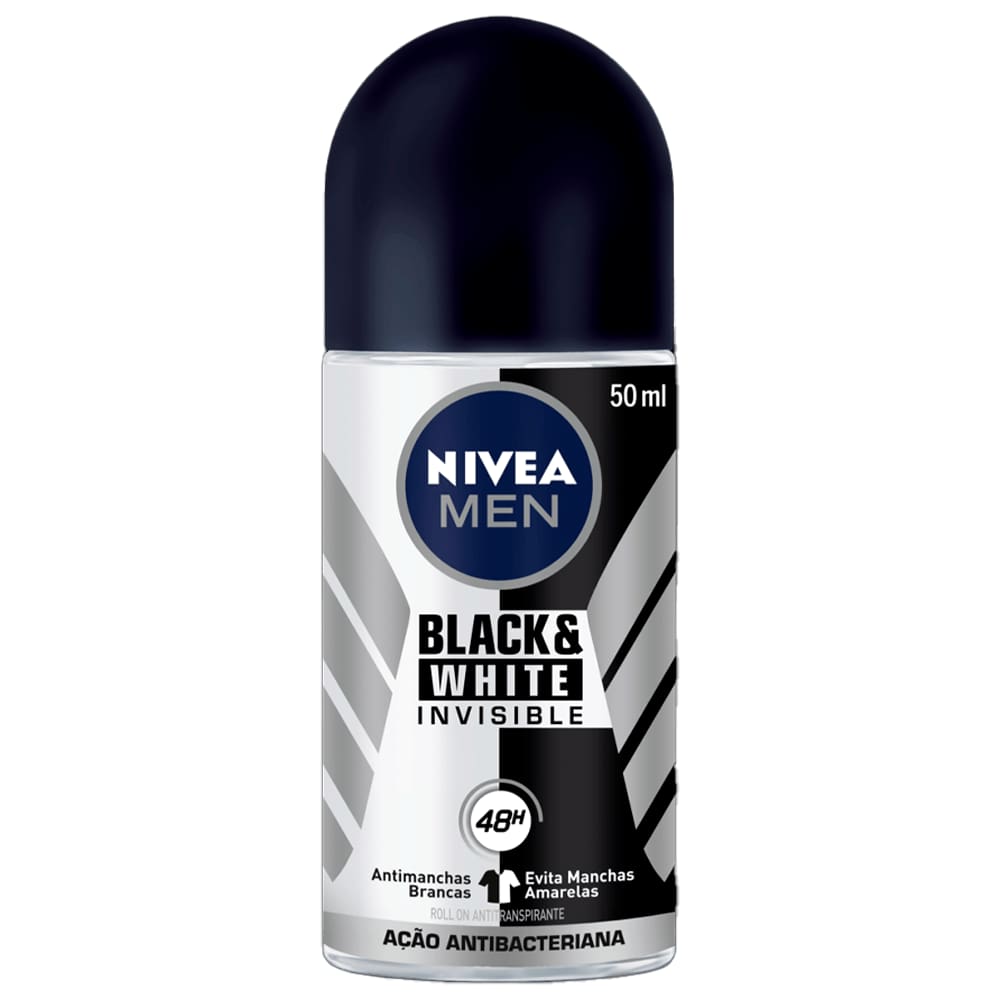 Desodorante Roll On Nívea Invisible Black & White Power 50ml