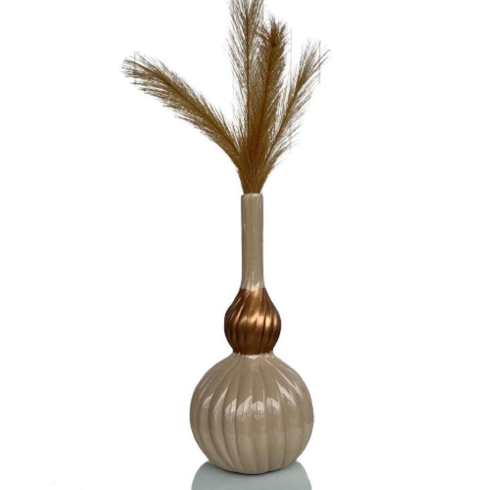 Decoração mesa sala vaso garrafa alto luxuoso cobre decor