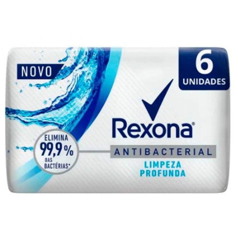 Sabonete Rexona Antibacterial Limpeza Profunda - 6 Unidades