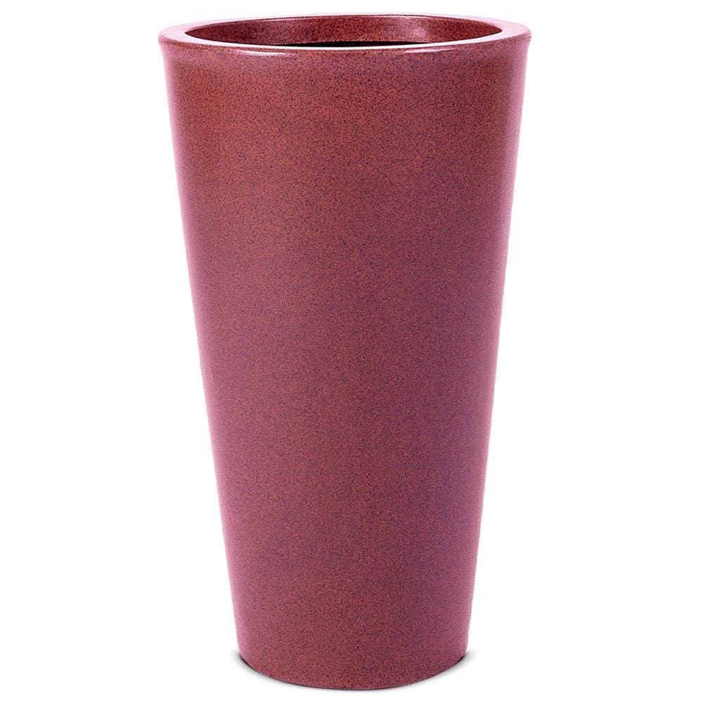 Vaso Cônico Aldora Café 56cm Polietileno Afort