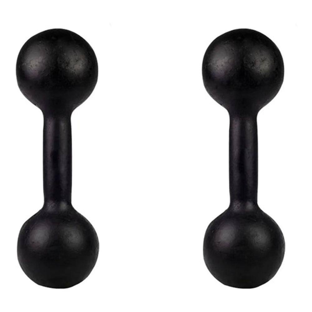 Par Halter Bola 1kg Para Ginastica e Musculação