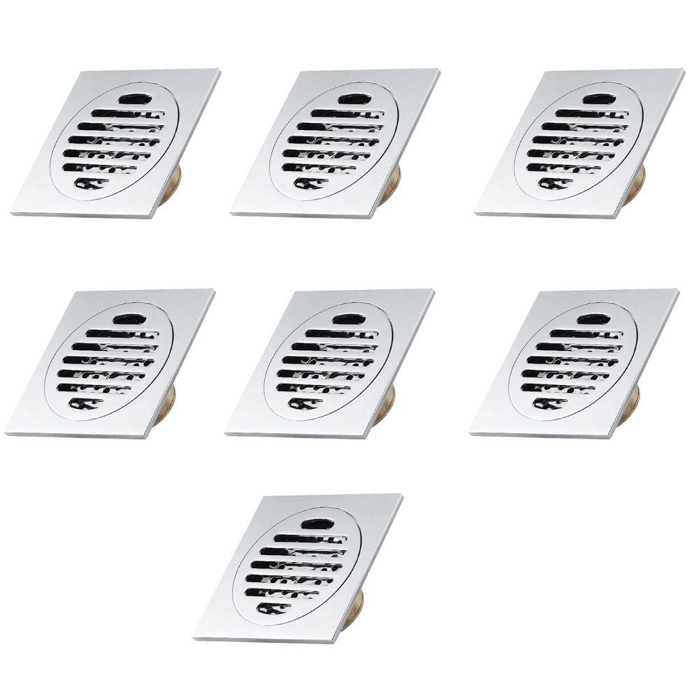 Ralo Inteligente 10x10 Inox Anti Odor Kit 7 Unid Banheiro Casa Lavabo Varanda