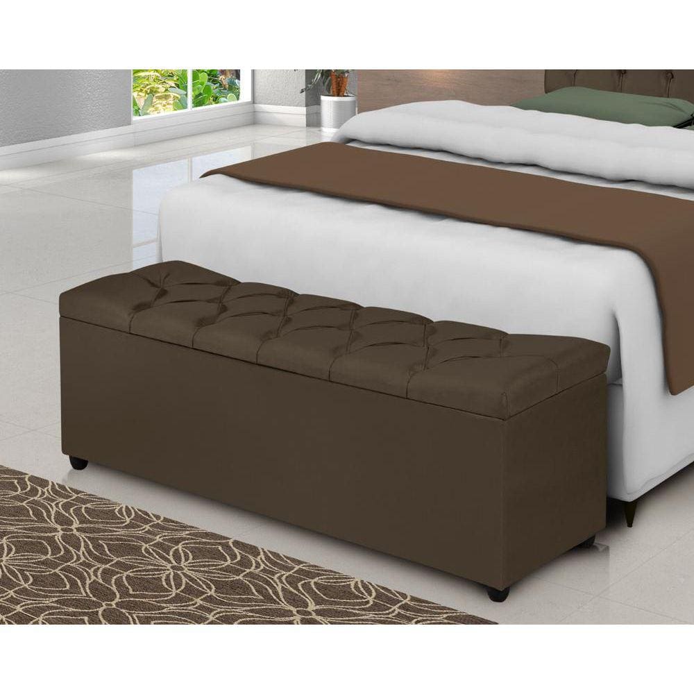 Recamier Banco Puff Grecia Com Bau 150 cm