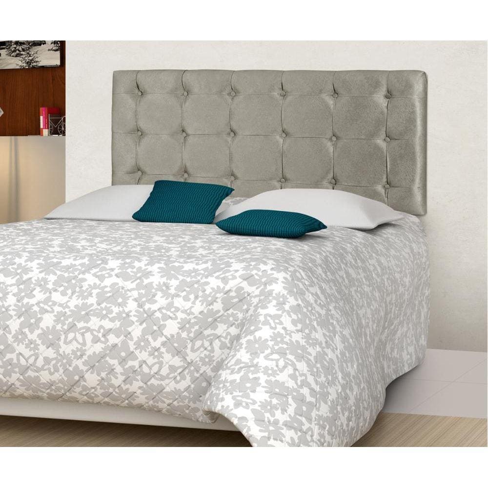 Painel Estofado Cama Londres Casal 140 cm