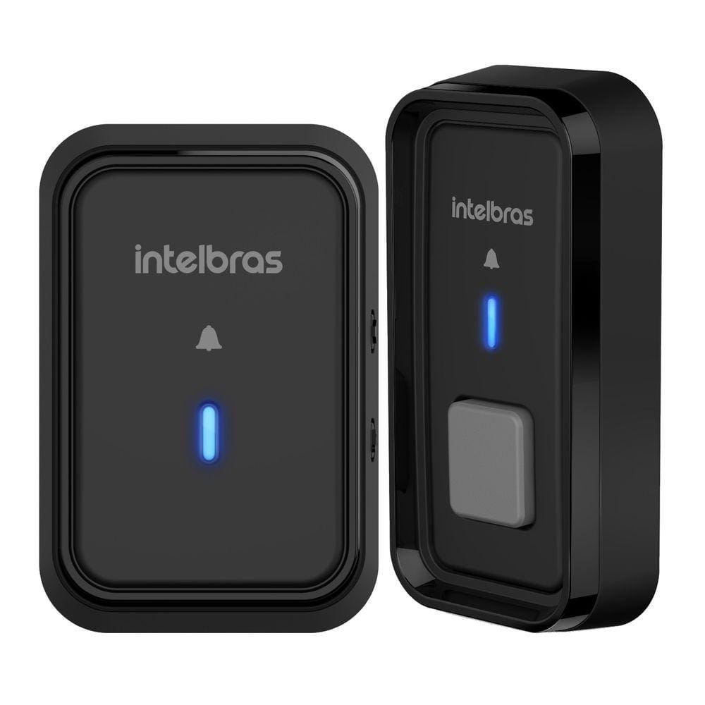 Campainha Residencial Wireless Eletrônica Sem Fio Intelbras CIB 101 Preto