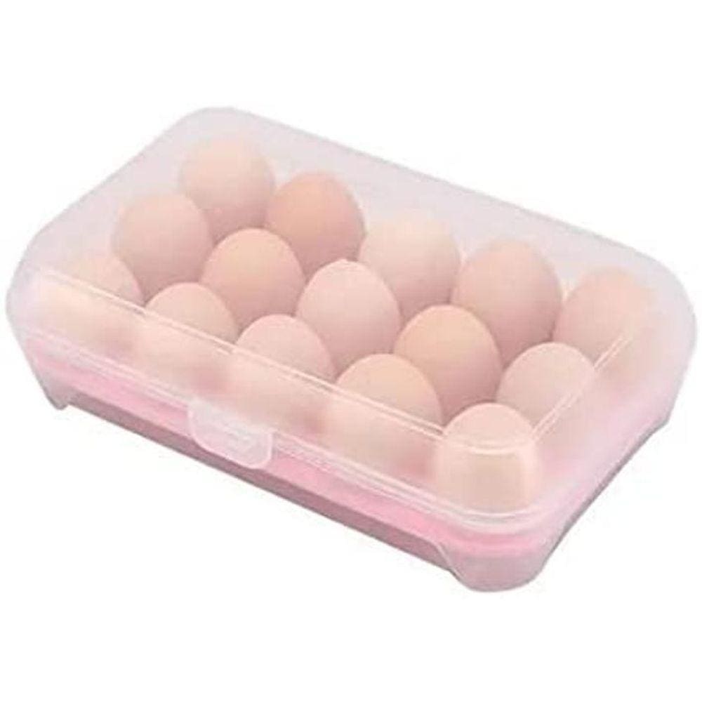 Forma Guardar Ovo Para Geladeira Porta 15 Ovos Com Tampa